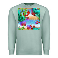 Seafoam seahorse and beach Premium Sweatshirt - BundleAndBundleShop