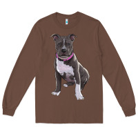 Chestnut pitbull Long Sleeve Tee - RanaPortraitStore