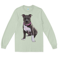 Matcha pitbull Long Sleeve Tee - RanaPortraitStore