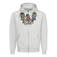 Dove Grey autism awareness Zipper Hoodie - SublimationCraftShop