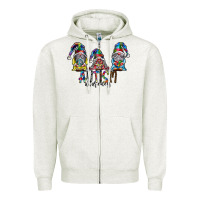 Oatmeal Heather autism awareness Zipper Hoodie - SublimationCraftShop