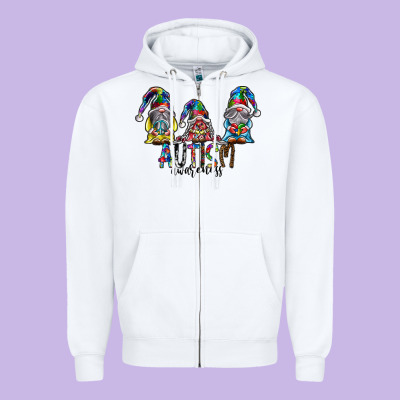 Autism Awareness Zipper Hoodie Designed By Sublimationcraftshop