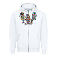 White autism awareness Zipper Hoodie - SublimationCraftShop
