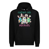 Black chilling with my peeps Premium Hoodie - MaliasSmallBusiness