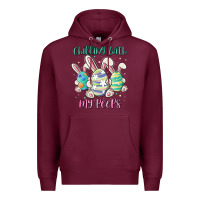 Burgundy chilling with my peeps Premium Hoodie - MaliasSmallBusiness