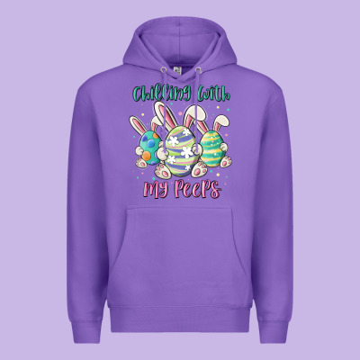 Chilling With My Peeps Premium Hoodie Designed By Maliassmallbusiness