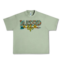 Oil Green blessed life western Urban Heavy Tee - texasbilliewilder