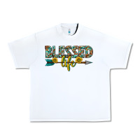 White blessed life western Urban Heavy Tee - texasbilliewilder