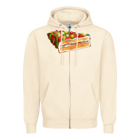 Sandshell red christmas cake fa element 1 Zipper Hoodie - FaDigitalArtStudio