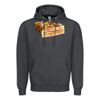 Smoke red christmas cake fa element 1 Zipper Hoodie - FaDigitalArtStudio