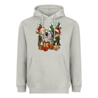 Moon Dust western christmas cows and cactuses Heavyweight Hoodie - AdoDesignShop