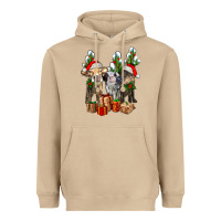 Mushroom western christmas cows and cactuses Heavyweight Hoodie - AdoDesignShop