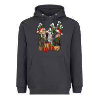 Smoke western christmas cows and cactuses Heavyweight Hoodie - AdoDesignShop