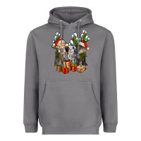Storm western christmas cows and cactuses Heavyweight Hoodie - AdoDesignShop