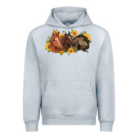 Heather Grey western horses Urban Hoodie - MaliasSmallBusiness