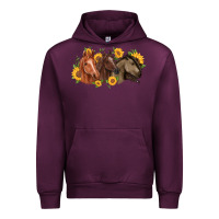 Mauve Wine western horses Urban Hoodie - MaliasSmallBusiness
