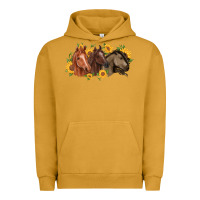 Pigment Peanut Butter western horses Urban Hoodie - MaliasSmallBusiness