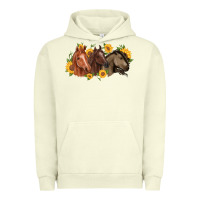 Pigment Pistachio western horses Urban Hoodie - MaliasSmallBusiness