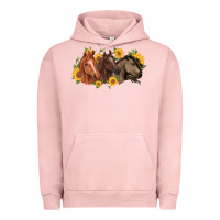 Pigment Salmon western horses Urban Hoodie - MaliasSmallBusiness