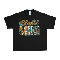 Black blessed mini with leopard and aztec Urban Heavy Tee - texasbilliewilder