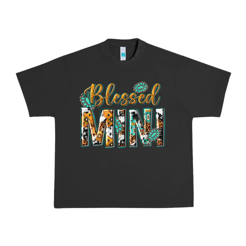 Blessed Mini With Leopard And Aztec Urban Heavy Tee by texasbilliewilder | Teevron