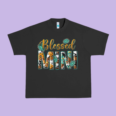 Urban Heavy Tee blessed mini with leopard and aztec