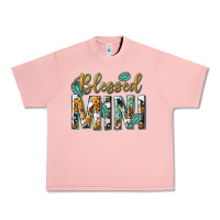 Salmon blessed mini with leopard and aztec Urban Heavy Tee - texasbilliewilder