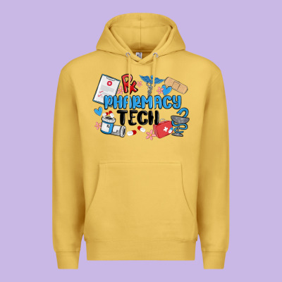 Pharmacy Tech Premium Hoodie Designed By Maliassmallbusiness
