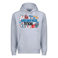 Heather Grey pharmacy tech Premium Hoodie - MaliasSmallBusiness