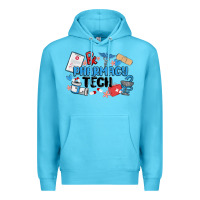 Ocean Blue pharmacy tech Premium Hoodie - MaliasSmallBusiness