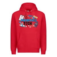 Red pharmacy tech Premium Hoodie - MaliasSmallBusiness