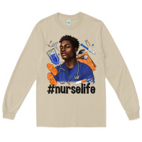 Mushroom afro man nurse life Long Sleeve Tee - texasbilliewilder