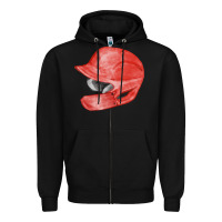 Black red baseball batting helmet fa element Zipper Hoodie - FaDigitalArtStudio