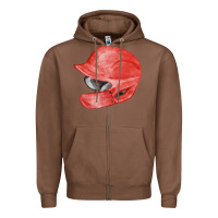 Chestnut red baseball batting helmet fa element Zipper Hoodie - FaDigitalArtStudio