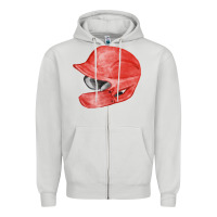 Dove Grey red baseball batting helmet fa element Zipper Hoodie - FaDigitalArtStudio