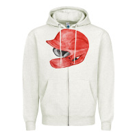 Oatmeal Heather red baseball batting helmet fa element Zipper Hoodie - FaDigitalArtStudio