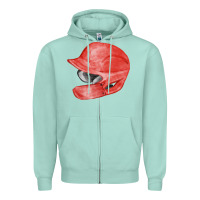 Seafoam red baseball batting helmet fa element Zipper Hoodie - FaDigitalArtStudio