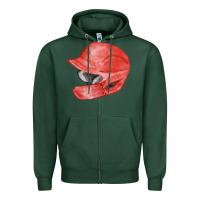 Sports Green red baseball batting helmet fa element Zipper Hoodie - FaDigitalArtStudio
