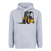 Heather Grey forklift Heavyweight Hoodie - Artiststas