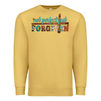 Antique Gold not perfect just forgiven Premium Sweatshirt - Artiststas