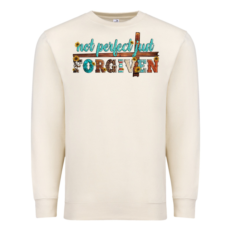 Not Perfect Just Forgiven Premium Sweatshirt by Artiststas | Teevron