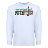 White not perfect just forgiven Premium Sweatshirt - Artiststas