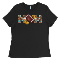 Black american football mom Ladies Tee - BarkalooDesign