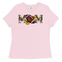 Bubblegum Pink american football mom Ladies Tee - BarkalooDesign