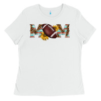 White american football mom Ladies Tee - BarkalooDesign