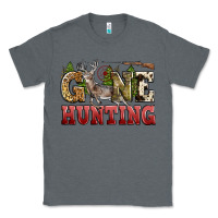Charcoal Heather gone hunting Classic Tee - Zillion Design Studio