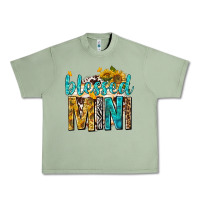 Oil Green blessed mini with sunflowers Urban Heavy Tee - texasbilliewilder