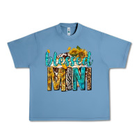 Pebble Blue blessed mini with sunflowers Urban Heavy Tee - texasbilliewilder