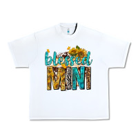 White blessed mini with sunflowers Urban Heavy Tee - texasbilliewilder