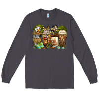 Smoke safari cartoon characters coffee cups Long Sleeve Tee - Zillion Design Studio